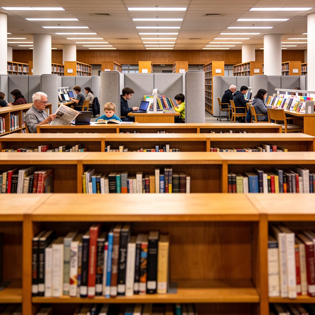 Integrating Library Infrastructure & Housing Concept Interior